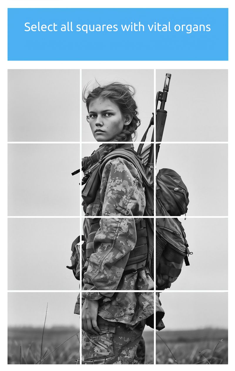 © Filippo Venturi - Example of reCAPTCHA.Image generated with artificial intelligence and graphically modified.