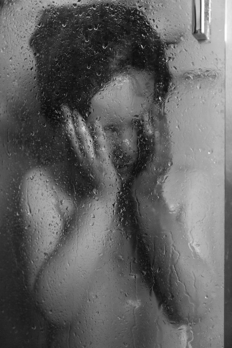 © Filippo Venturi - Portrait of my son Ulisse in the shower. May 30, 2021.