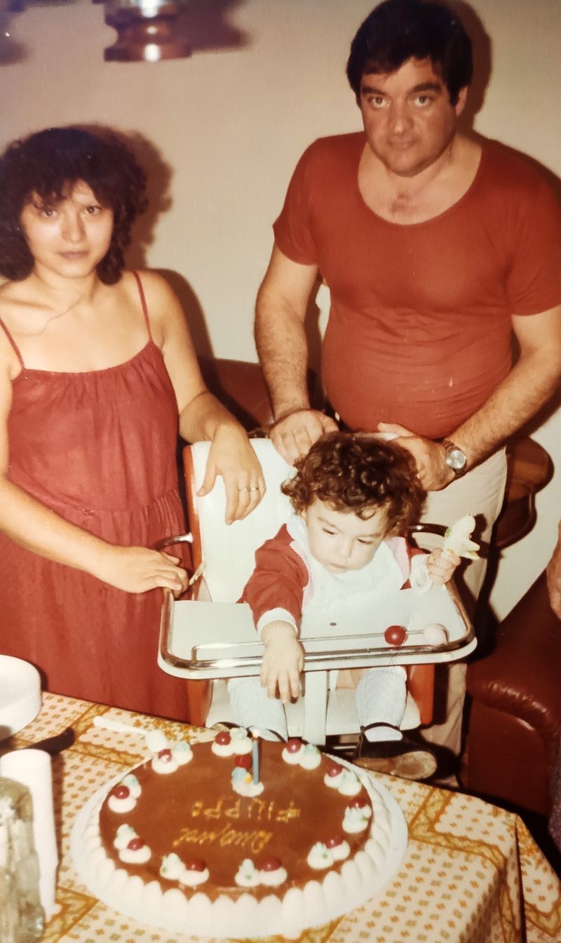 © Filippo Venturi - A photograph from my first birthday. Around me, my mother Maria Grazia and my father Giorgio. September 15, 1981.