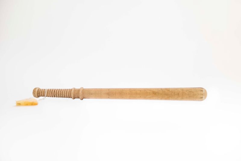 © Amilton Neves Cuna - A wooden bat used for torture by PIDE officers. Now on display at the Museum of the Revolution in Maputo.