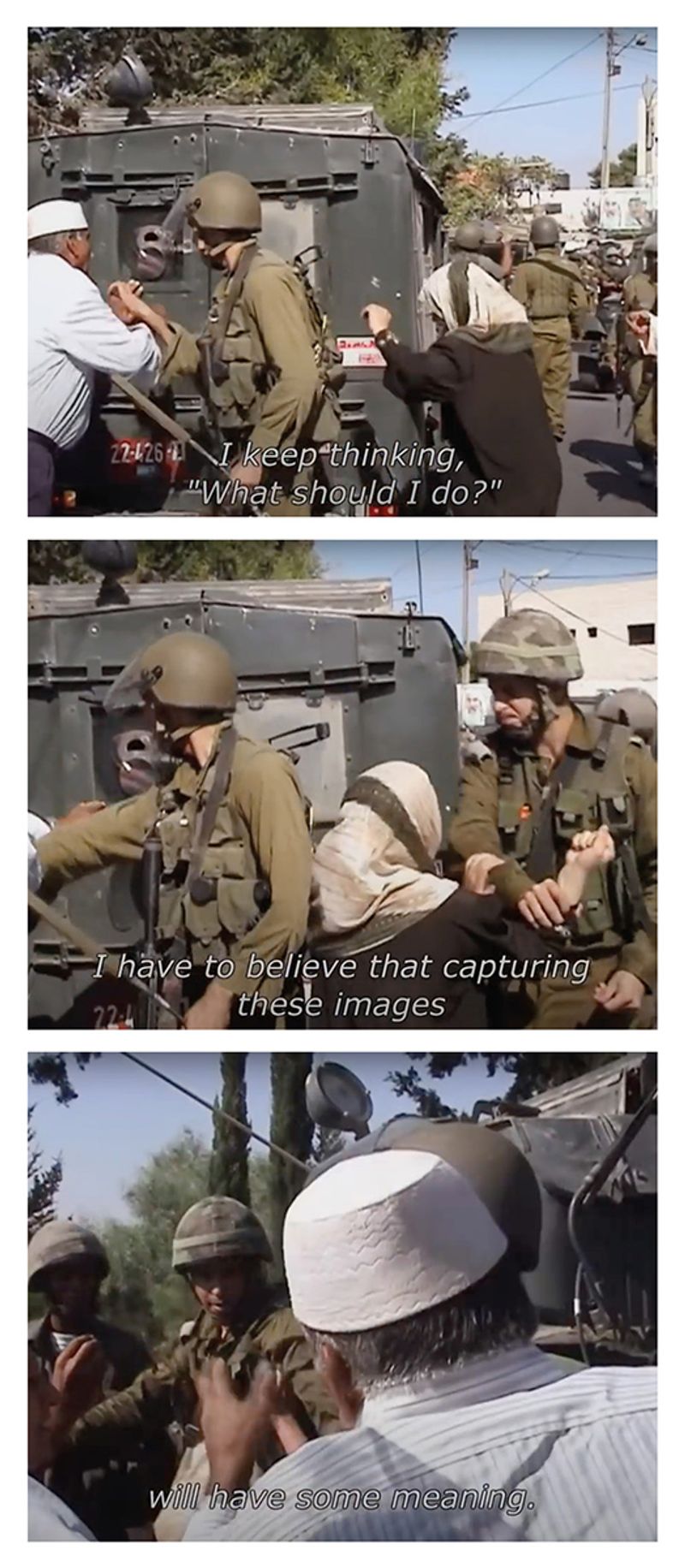 © Edith Geuppert - from the film „5 Broken Cameras“ by Emad Burnat in Bil’in