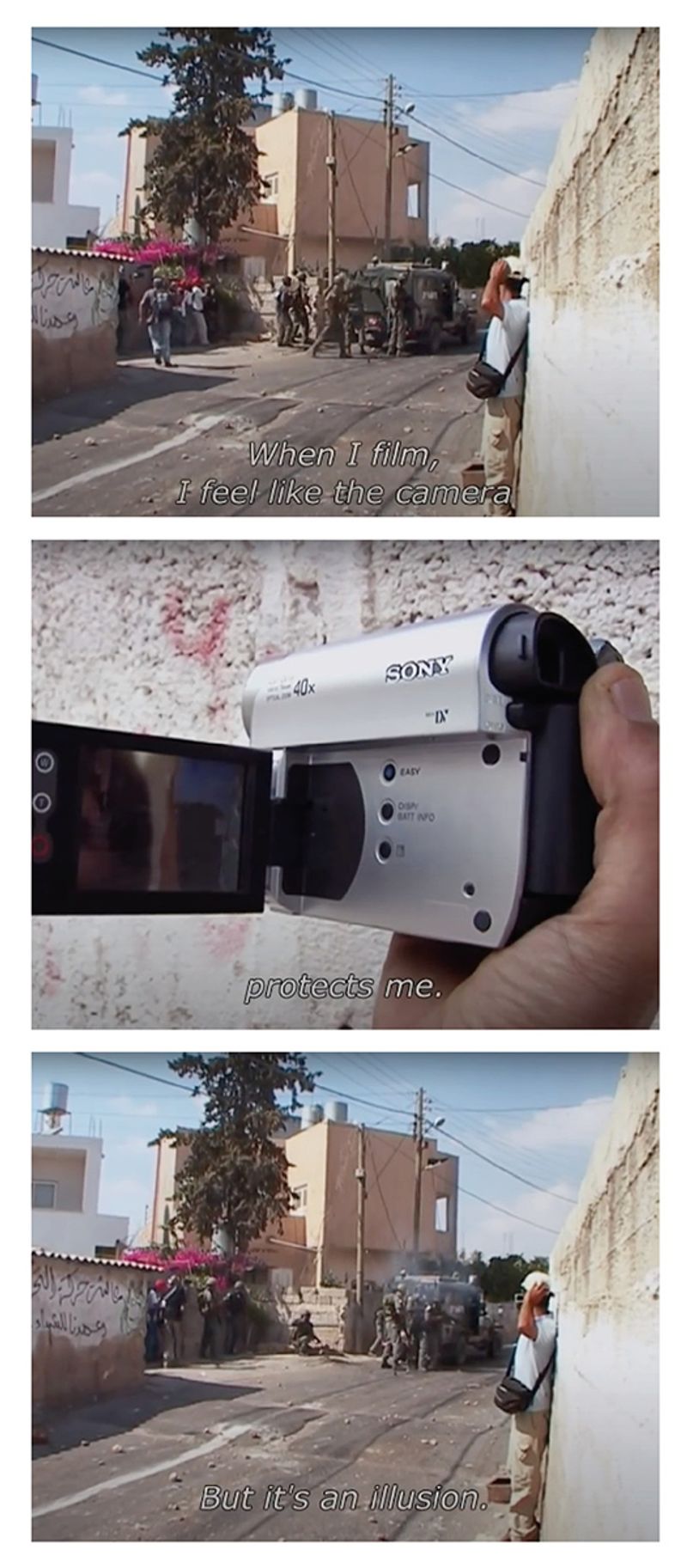 © Edith Geuppert - From the film „5 Broken Cameras“ by Emad Burnat in Bil’in