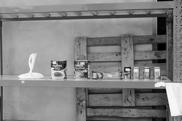 © Valentine Ollawa - Salt and canned goods remain at the government pantry