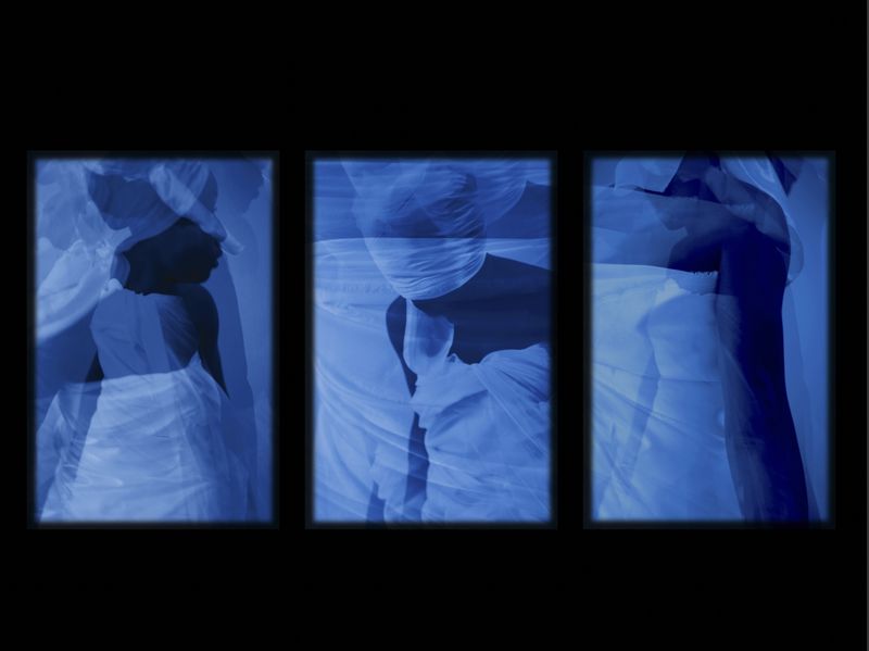 © Heather Agyepong - Lot's Wife, (Triptych) ego death, Commissioned by Jerwood Arts & Photoworks, 2022