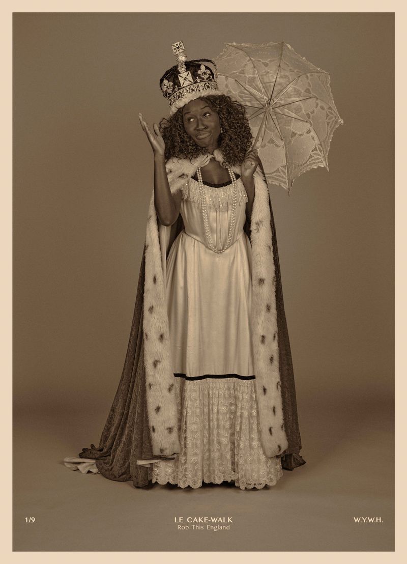© Heather Agyepong - Le Cake-Walk: Rob This England (#1), 2020, Heather Agyepong. (Commissioned by The Hyman Collection)