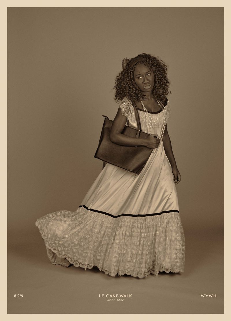 © Heather Agyepong - Le Cake-Walk: Anne Mae (#8.1 , #8.2 & #8.3 Triptych), 2020, Heather Agyepong. (Commissioned by The Hyman Collection)