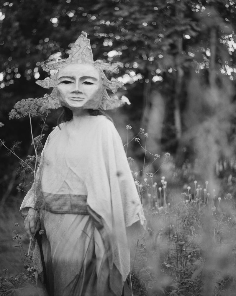 © Nikki Greene - A Thousand Faces Mask Theater Sun Woman