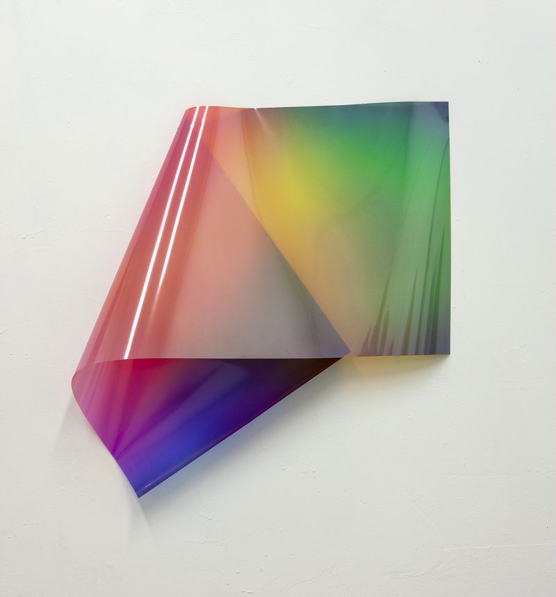 © Christine Atkinson - “Spectral Fold 2” Clear Inkjet Film 28” x 28” x 7” 2018