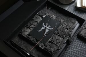 Artist's book "Black Folder". Rita Ginzburg.