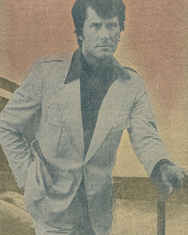 © David Vassalli - Portrait of my great-uncle David Hayes, 1970s - Altered Archival Scan, 2025