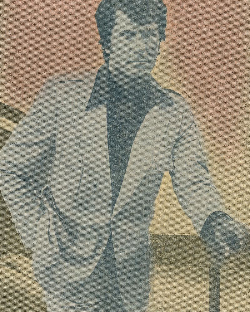 © David Vassalli - Portrait of my great-uncle David Hayes, 1970s - Altered Archival Scan, 2025