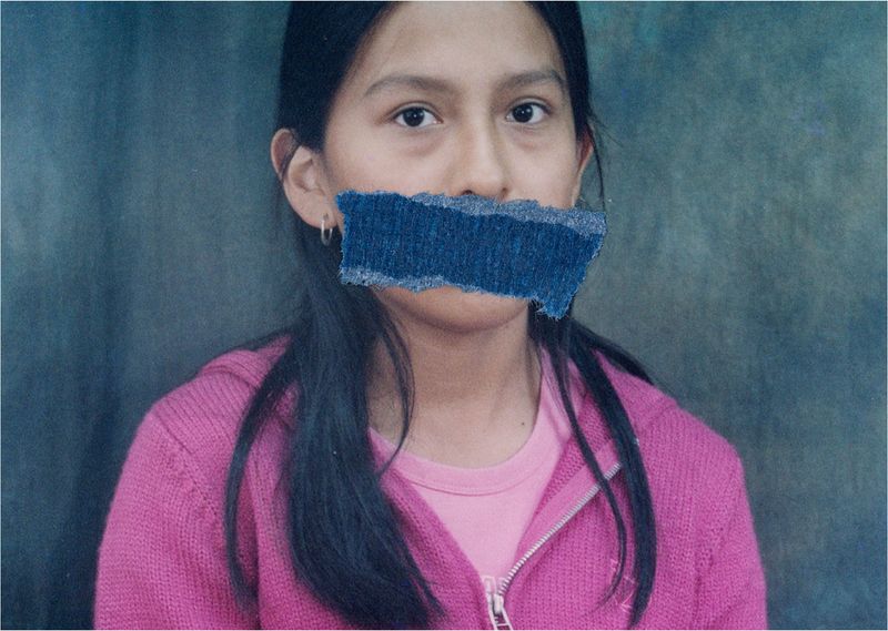 © Paola Jiménez - A photograph of me as a teenager with tape over my mouth. I often felt compelled to remain silent.