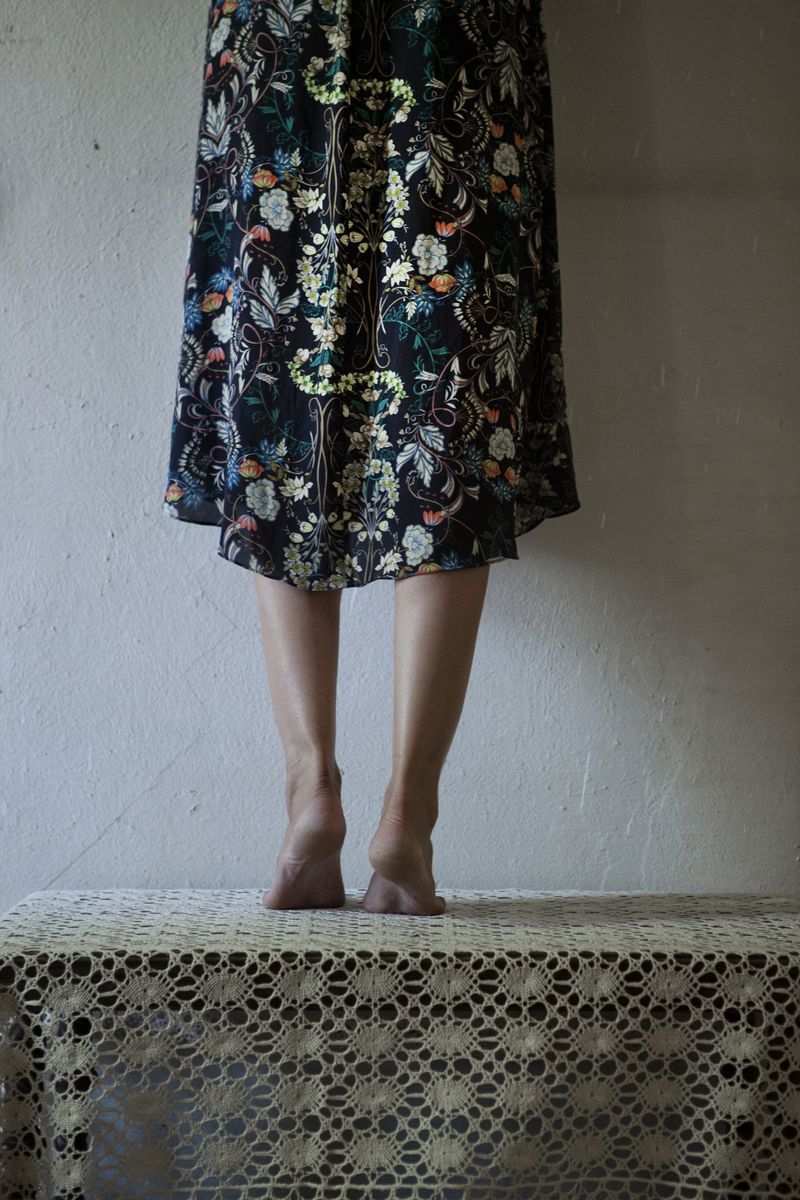 © Diambra Mariani - Me on the table, fixing a lamp