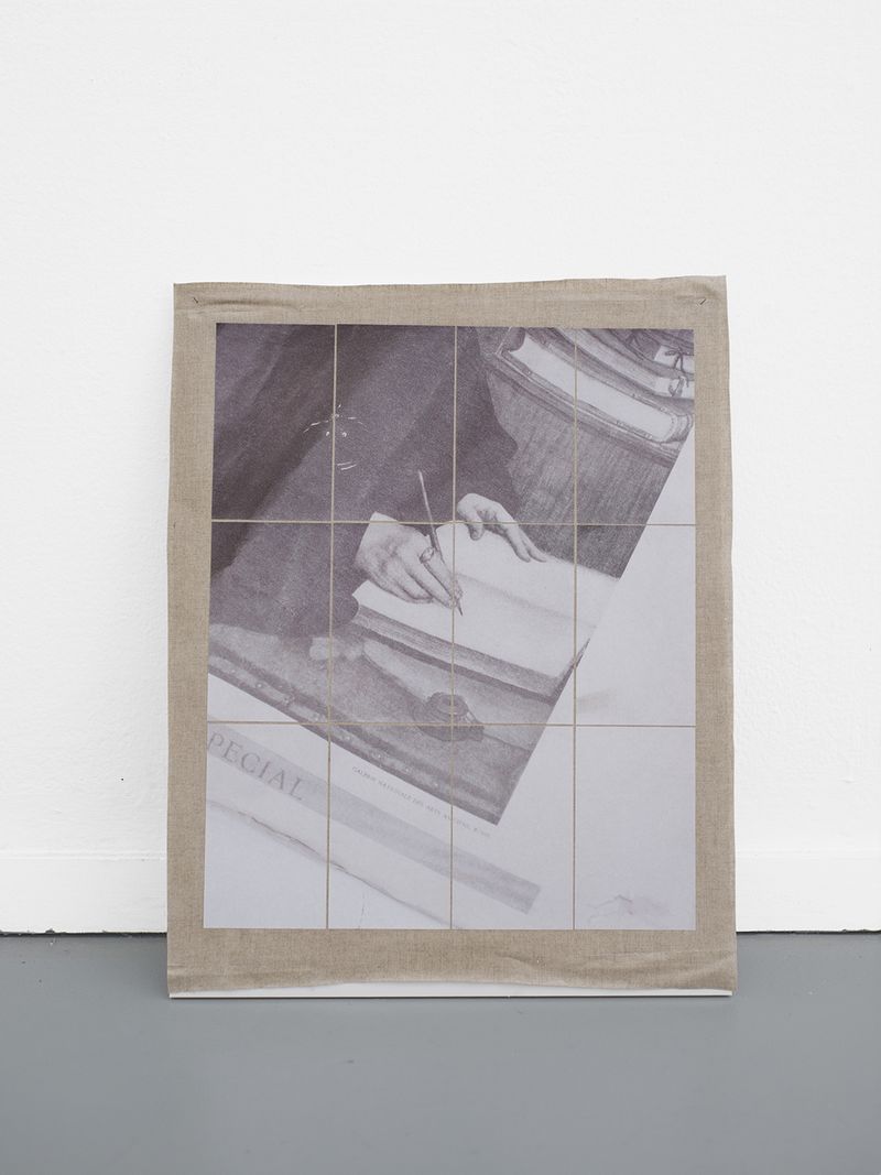 © Esther Hovers - Structures, Erasmus, 2019 58 x 46 cm / 22.8 x 18.1 in. Inkjet prints on Tosa Shi – 54 gsm, fixed on linen.