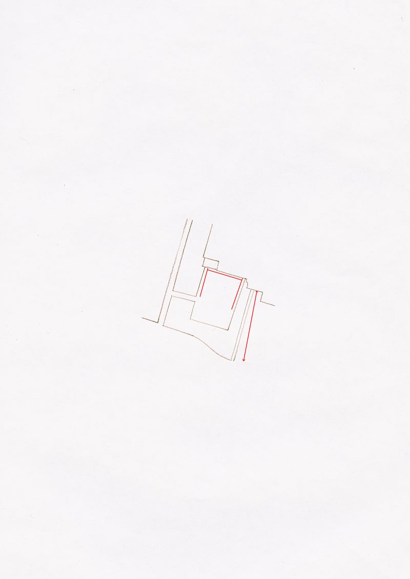 © Esther Hovers - Patterns Of Movement, Red line indicates normative behaviour.