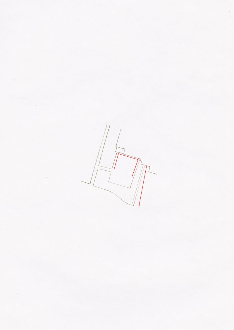 © Esther Hovers - Patterns Of Movement, Red line indicates normative behaviour.