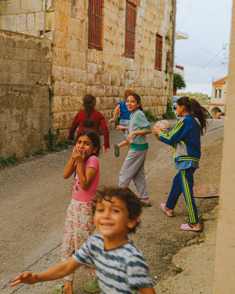 © Habib Saleh - A group of kids in one of the old traditional streets of Joun, Lebanon, 2024.