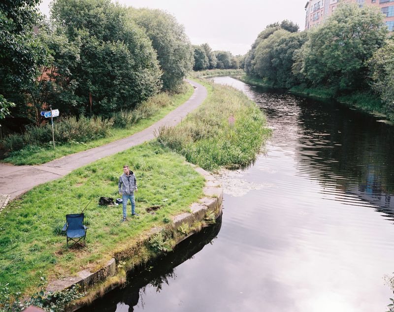 © Kirsty Mackay - Young men fishing for Roach in the canal, Maryhill.