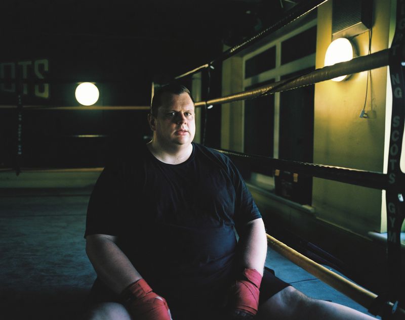 © Kirsty Mackay - David, Sunday morning at the Fighting Scotts Gym.