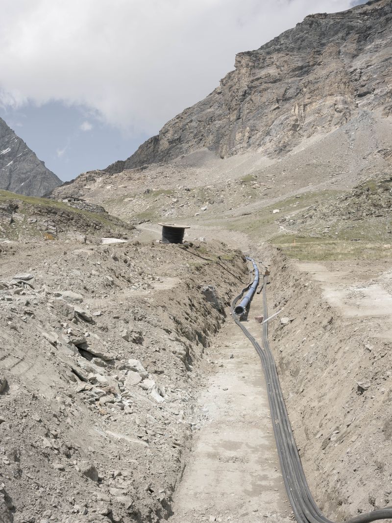 © Filippo Poli - Underground systems for artificial snowmaking. 2950m