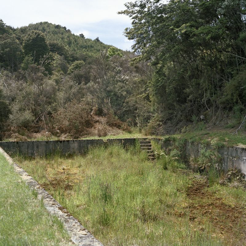 © Caroline McQuarrie - Swimming pool, Waiuta, December 2011.