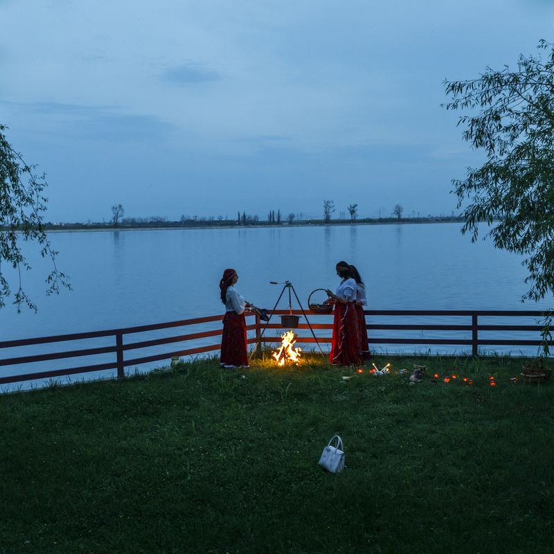 © Johanna Maria Fritz - Ana, Larissa, and Cassandra during a love ritual at Lake Cernica. Cernica, Romania, 2019.