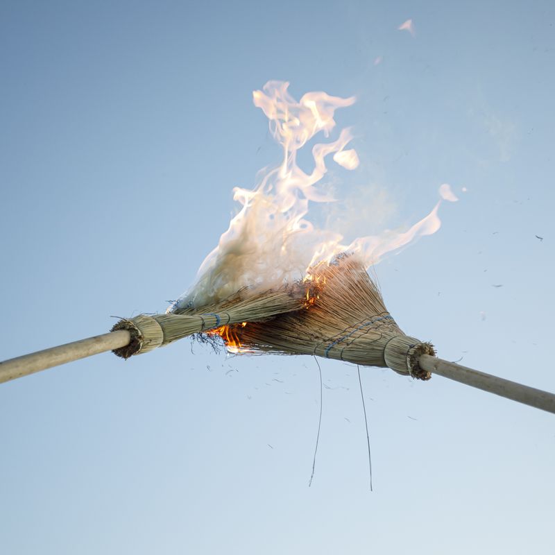 © Johanna Maria Fritz - The burning of brooms is a staple part of many rituals. Mogoșoaia, Romania, 2019.