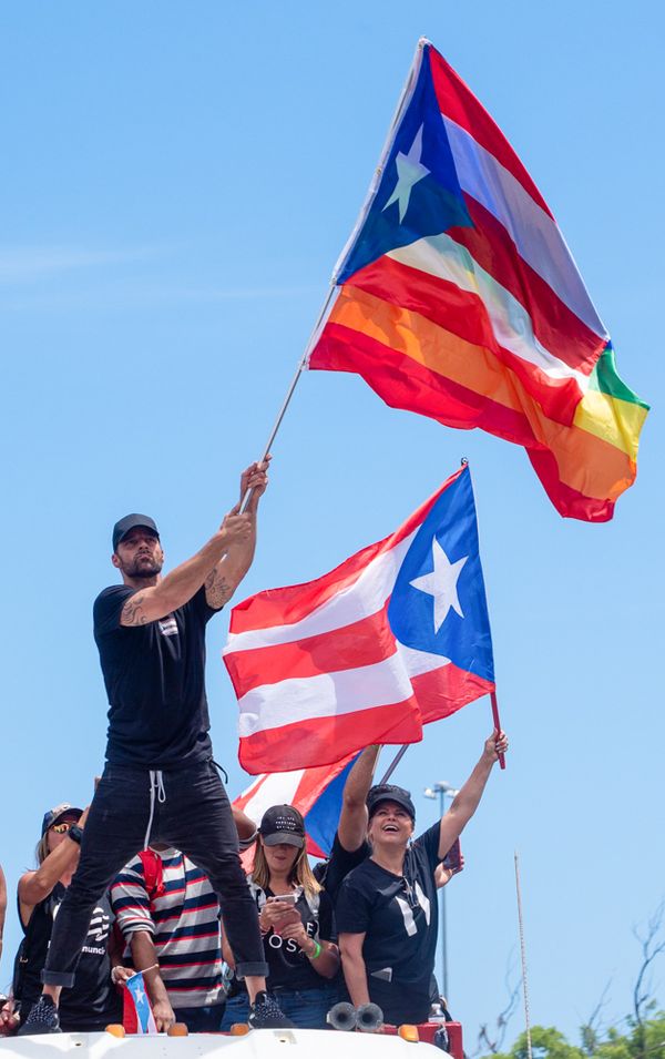 © Sally Rodriguez - International singer Ricky Martin in support of his people joined the demonstrations.