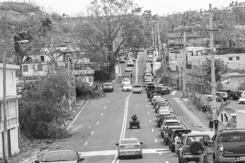 © Sally Rodriguez - The 8hr to 12hr line for the gas station