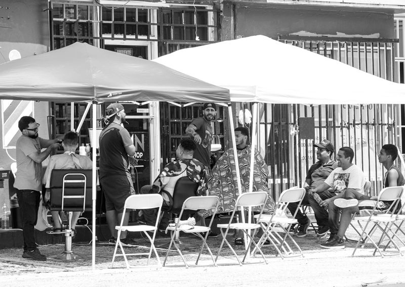 © Sally Rodriguez - Barber shop outside