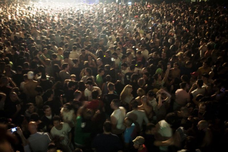© Cristina Vatielli - DJ Richie Hawtin playing at Palazzo delle Esposizioni; Rome Italy 2008