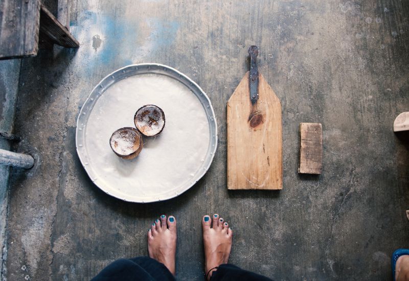 © Audrey Albert - Ongoing research - image shot in Mauritius, Larap Koko (handmade Chagossian coconut grater), 2019