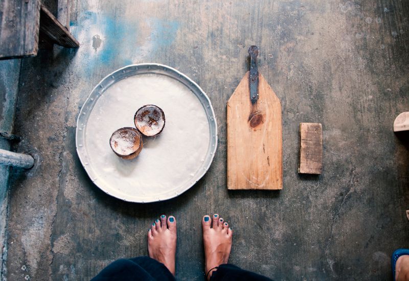 © Audrey Albert - Ongoing research - image shot in Mauritius, Larap Koko (handmade Chagossian coconut grater), 2019