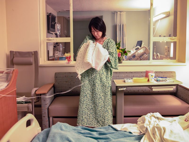 © Eri Morita - I had only one night to hold you before saying good bye at the hospital in San Diego.