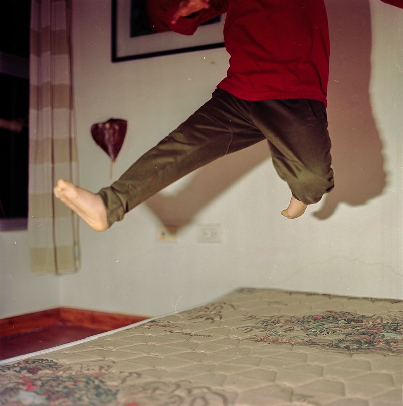 © María García - Seydú learning to jump at home.