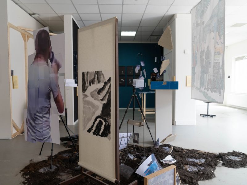 © He Bo - Exhibition Installation 5, Graduation Exhibition 2023, The Royal Academy of Art, The Hague, The Netherlands