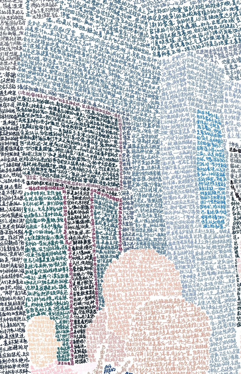© He Bo - detail (02) of Wish You Happy 02, 2022-2023, He Bo