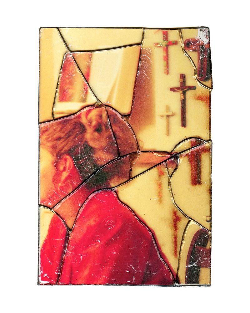 © Ernesto Cabral de Luna - Devotions, 2026 - Emulsion lift on soldered glass