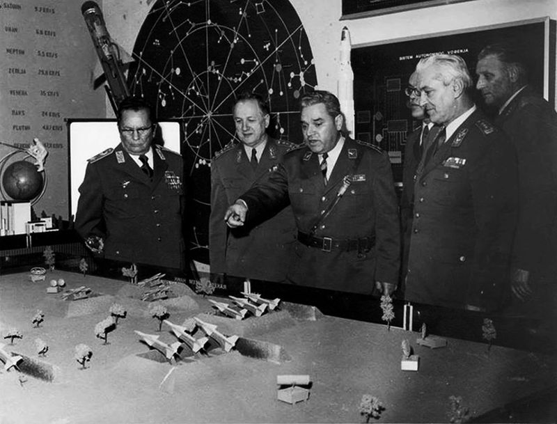 © Borko Vukosav - Yugoslavian generals and high rank officers making military plans in one of the hidden rooms in Zeljava military airbase.