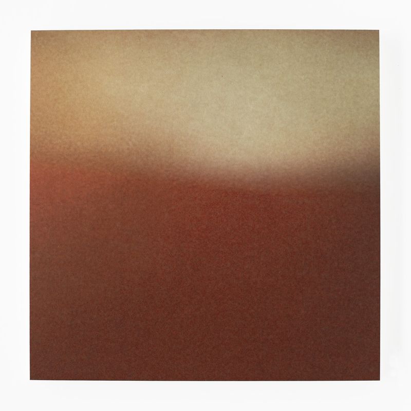 © Jörgen Axelvall - fireworks / untitled / vapors 2  - 350x350mm washi on wood panel, abraded surface