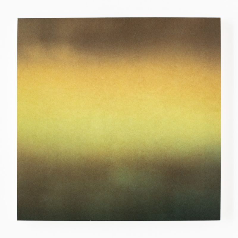 © Jörgen Axelvall - fireworks / untitled / vapors 3  - 350x350mm washi on wood panel, abraded surface