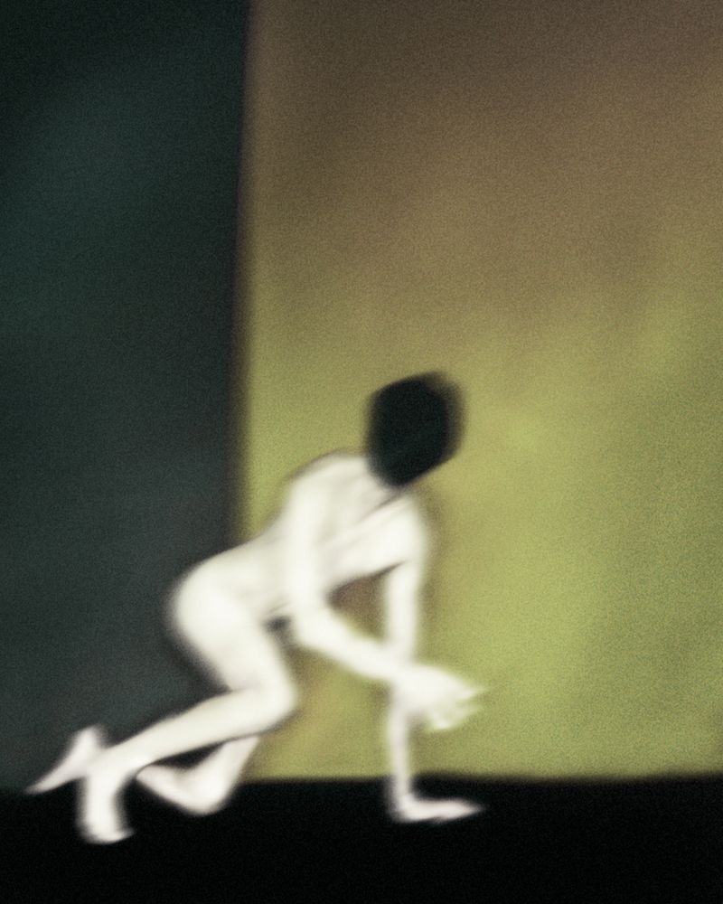 © Jörgen Axelvall - human figure  -  untitled / Nathan 10 -  700x825mm washi on wood panel, abraded surface, (text in grease pencil)
