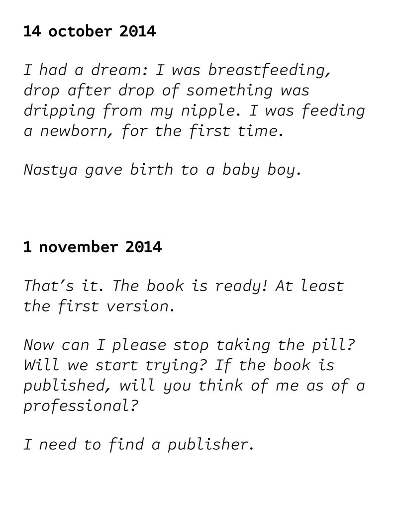 © Olga Bushkova - Image from the How i tried to convince my husband to have children photography project