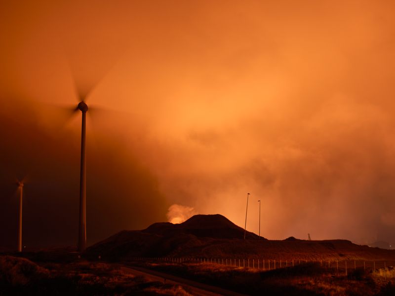 © Anton Bossenbroek - View at night on Tata Steel from the one of the most popular surfing beaches in the Netherlands.