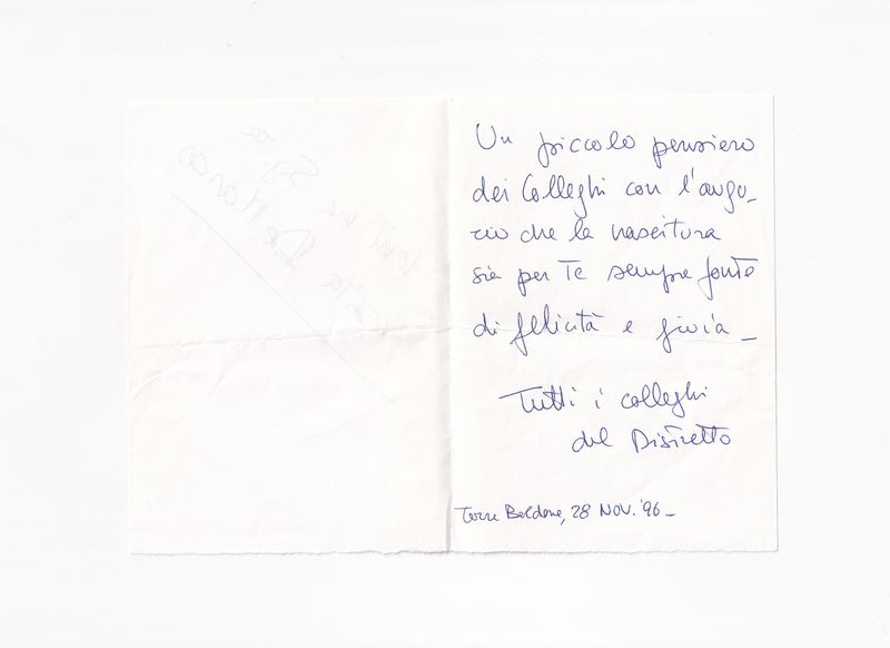 © Maria Vittoria Desiato - Greeting card for motherhood, a few months before my birth. 1996