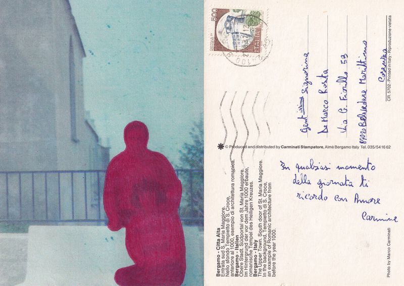 © Maria Vittoria Desiato - Postcard: "At any time of the day I remember you with love".  From Dad to Mom.