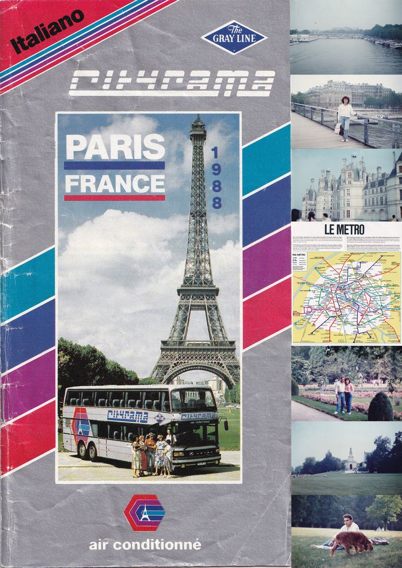 © Maria Vittoria Desiato - Documents and photos from the honeymoon in Paris, 1988.