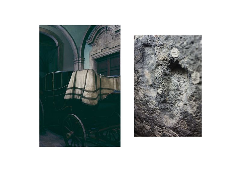 © Francesca Todde - Carriage for the procession of Saint Agata, Catania; Footprint on the lave of Saint Agata during martyrdom, Catania.