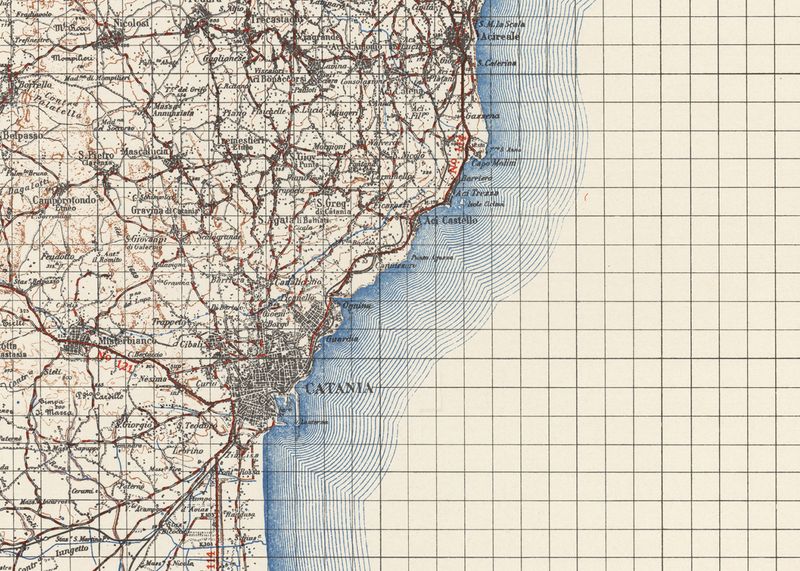 © Francesca Todde - Map of Catania in 1941, “Courtesy of the University of Texas Libraries, The University of Texas at Austin.”