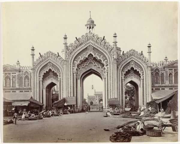 © Samuel Bourne, Husainabad gate in Lucknow, Uttar Pradesh, India, 1864-1866. Rijksmuseum.